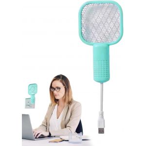 Raquette &Eacute;lectrique Anti-Mouches | Appareil Portable Anti-Insectes - Lampe Luminetuse Avec Grille De S&eacute;curit&eacute; Pour Maison Cuisine Int&eacute;rieur Ext&eacute;rieur - Neuf