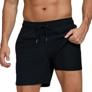 Men's Swimming Trunks,Quick Drying,Elastic Mesh Lining With Pockets,Leisure Trousers,Short Beach Trousers,Adjustable Drawstring,Boxer Shorts,Summer Surfing,Sports,Swimming Pool.[E98] - Neuf