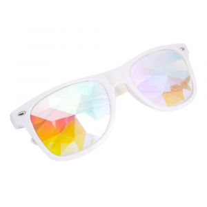 Kal&eacute;idoscope Lunettes Arc-En-Ciel Carnaval Prisme Reflet D&eacute;coration Lunettes De Soleil Diamant - Neuf