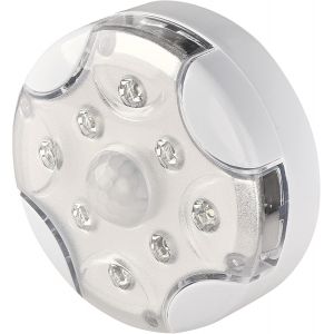 Veilleuse Led Avec Détecteur De Mouvement Infrarouge (5 M/90°) Et Capteur Photo, Interrupteur Marche/Arrêt Automatique, Sortie Lumineuse 60 Lm, Couleur De Lumière Blanc Froid, Fonctionne Avec - Neuf
