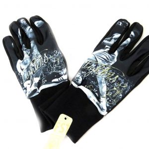 Promotion ! Gants Cr&eacute;ateur Homme 'fighters' Noir Blanc - Neuf