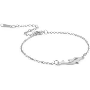Eryi-Bracelet Loup Bracelet Renard Dauphin Cire Corde Chaîne Bracelet Acier Inoxydable Bijoux Animaux Pour Femmes - Neuf