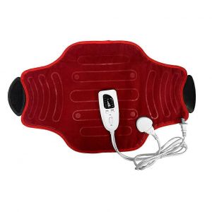 Ceinture Chauffante Pour Homme Et Femme, Coussin De Massage Chauffant &Eacute;lectrique Pour Le Dos Et La Taille, Soulageant Les Douleurs Abdominales, D'estomac Et Lombaires, Rouge - Neuf