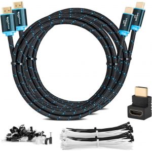 5M HDMI 2.0 High Speed Cable with Ethernet,30 AWG,Fully Support 4Kx2K/60HZ 3D Channels and Audio Return Channel-Ultra HD 5 Metre Cable-Male to Male - Neuf