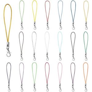 200 Pcs Lani&egrave;re De T&eacute;l&eacute;phone,Cha&icirc;ne De T&eacute;l&eacute;phone Portable T&eacute;l&eacute;phone Cellulaire Sangle Pour Accrocher Cl&eacute; Usb Mp3 Mp4 Mini Cam&eacute;ra Fabrication De Bijoux Multi-Purpose- Couleurs Assorties - Neuf