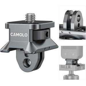 Adaptateur En Aluminium Gp-01 1/4"" Pour Appareil Photo Avec T&ecirc;te De Vis,Support Arca-Swiss,Adaptateur De Tr&eacute;pied Pour Insta360 One X4,X3,X2,X,Dji Pocket 2,Gopro Hero - Neuf