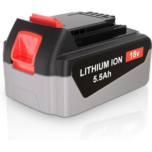 MEVRONISSHOP-18V 5,5Ah Batterie de Remplacement pour Black Decker 18V, Batterie pour Black et Decker BL4018 BL2018 BL2018-XJ BL1518 BL1518-XJ BL2518 LBX20 - Neuf