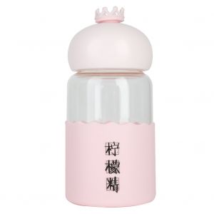 Hjlian Bouteille D'eau Transparente Portable De 250 Ml, Jolie Forme Pour Fille, Ideale Pour Les Voyages En Plein Air (#2) - Neuf