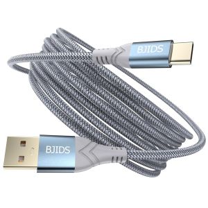 Eryi-Câble Usb C Extra Long 5 M 3,1 A - Câble De Charge Rapide Usb-A 2.0 Vers C - Pour Manette Ps5 / Xbox Série S - Pour Samsung Galaxy S10 S9 S8 Plus, Lg V50 V40 G8 G7 - Autres Appareils De Type C - Neuf