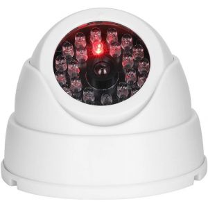 Cam&eacute;ra De Surveillance 10 &times; 10 &times; 9 Mr-18B Cam&eacute;ra De Surveillance Simul&eacute;e D&ocirc;me Int&eacute;rieur Ext&eacute;rieur Sans Fil Avec 30 Pi&egrave;ces Factices Ir Led - Neuf