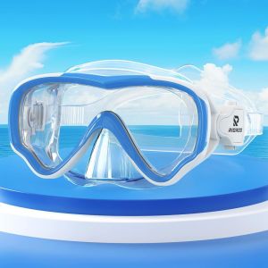 Lunettes De Plong&eacute;e Pour Enfants, Lunettes De Natation Antibu&eacute;e Et Etanche, 180 &deg; Hd Panorama Avec Masque De Plong&eacute;e Nasale, Gar&ccedil;ons, Filles Et Adolescents Lunettes De Natation 4-14 - Neuf