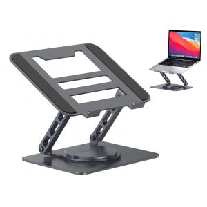 Support pour ordinateur portable r&eacute;glable &agrave; 360 degr&eacute;s avec design pliable - Neuf