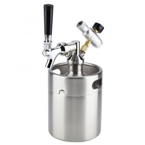 Mini Fût En Acier Inoxydable De 2 L Avec Robinet Bière Artisanale Maison - Neuf