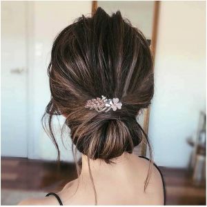 Barrette &Agrave; Cheveux En Cristal Dor&eacute; Avec Strass Pour Mariage - Accessoires De Cheveux Pour Mari&eacute;e - Dor&eacute; - Neuf
