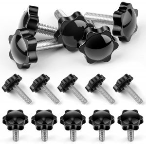 Mevronisshop-Glasflength 15 Pièces Vis À Tête Étoile M8x30mm, Vis Moletée Écrou À Tête Étoile Vis À Oreilles M8 Pour Machines-Outils Dispositifs De Serrage De Machines Instrumentation Appareils Élect - Neuf