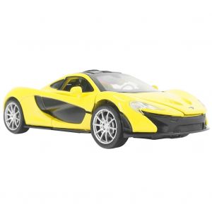 Vb32153 1:32 Modele De Voiture Electrique Hautement Simulee Pour Enfants Avec Son Et Lumiere (Jaune) - Neuf