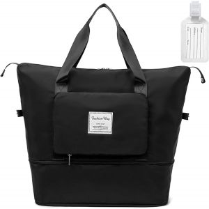 SHIBA-Flintronic Sac de Voyage, Sac de Sport Pliable pour Femme, Sac d'hôpital léger avec Sac de séparation Humide et Sec, Grand S[2 - Neuf