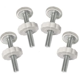 4 Pcs Pression Baby Gates Filet&eacute; Broche Tiges Walk Thru Gates Accessoire Vis Boulons Kit Fitting - Neuf