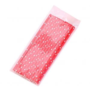 Hjlian Lot De 25 Pailles Jetables En Papier A Motif Etoile, Accessoire De Decoration Pour Fete, Festival, Mariage - Neuf