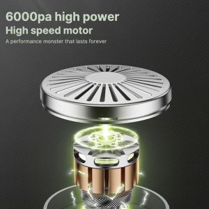 Aspirateur portable vert à 1 filtre pour la maison et la voiture, avec buses plates et à brosse - Neuf
