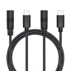 KAL-C&acirc;ble D'Alimentation Dc 3,5 Mm X 1,35 Mm Vers Usb C 1 M/3Ft, Dc 35135 Femelle Vers Usb Type C M&acirc;le 5 V 3 A C&acirc;ble De Charge C&acirc;ble D'Extension Pour Lampe De Bureau Led, Petit Ventilateur, Etc - Neuf