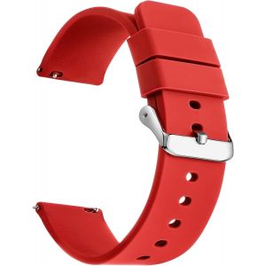 Kal-Bracelet De Montre En Silicone À Libération Rapide - En Caoutchouc Souple De Qualité Supérieure - 18 Mm, 20 Mm, 22 Mm - Pour Homme Et Femme - Neuf