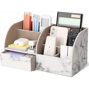 Organiseur de Bureau &agrave; 5 Niveaux &iquest; Rangement de Documents avec Porte-Fichiers, Corbeille &agrave; Courrier en Maille M&eacute;tallique &iquest; Rose - Neuf