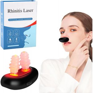 Kalanka-Respirelief Appareil De Thérapie Nasale À Lumière Rou,Red Light Cinema Firutech Red Light Nose Lampe À Lumière Rouge Visage Allergie Spray Nasal Sinusite Nez Infrarouge Lampe À Lumière - Neuf