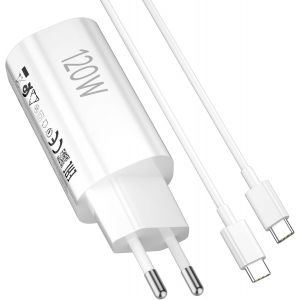 Chargeur Et C&acirc;ble 120 W Pour Xiaomi Redmi Note 14 Pro+ 13 Pro+ 12Pro+ 5G Charge Turbo Adaptateur De Chargeur Mini 1 M&egrave;tre C&acirc;ble Usb C Vers Usb C 6A Charge Rapide Pour Xiaomi 14T 13T Poco F7 Ultra - Neuf