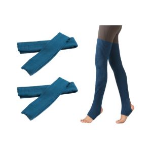 Lot De 2 Paires De Chaussettes Hautes Tricot&eacute;es Pour Femmes - Turquoise - Neuf