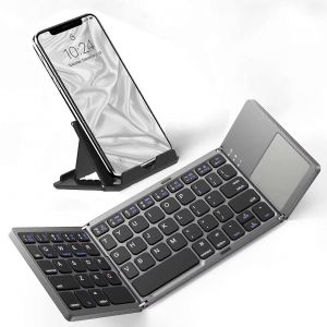 Mince Pliable Clavier sans Fil Compatible Avec les Oppo A9 (2020) de la tablette tactile, Tri-Fold, Rechargeable et Portable, 48H Utilisation - Neuf