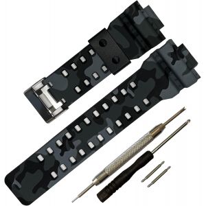 Kal-Bracelet De Rechange Pour Casio Gls-8900/Gw-8900/Ga-110/Ga-100c/Ga-120/Gd-110/Gls-100 - Neuf