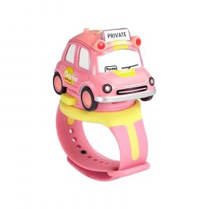 Alloy Toy Car Mini Q Version Car Bus Children Watch Interactive Induction Trending Toy-B - Neuf