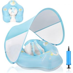Ershi-Bouée Bébé, Flotteur De Piscine Pour Bébé, Bouee Bebe Avec Pare Soleil Upf 50+, Bouee Siege Bebe Avec Une Boule Flottante Am[2898] - Neuf