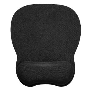 Tapis de souris avec repose-poignet en mousse &agrave; m&eacute;moire de forme 4mm,1PC,Noir - Neuf