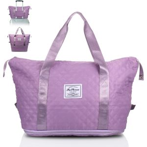 SHIBA-Sac de Voyage, Sac de Voyage Femme Extensible Sac Weekend Femme, Petit Sac de Voyage Séparé Sec et Humide, Sac Ryanair Cabin[1 - Neuf