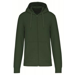 Veste &Agrave; Capuche Zipp&eacute; &Eacute;coresponsable - Homme - K4030 - Vert For&ecirc;t - Neuf
