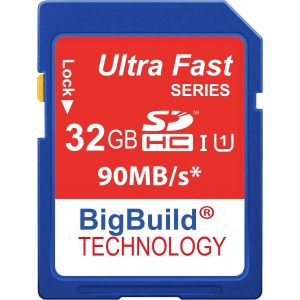 KALANKA-32Go 90Mo Ultra Rapide/s Carte mémoire pour Camera de Nikon COOLPIX L340, Classe 10 SD SDHC - Neuf