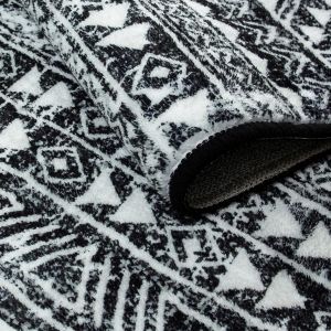 Tapis De Couloir Antid&eacute;rapant Et Lavable Pour Couloir,Entr&eacute;e,Buanderie,Noir,65 X 240 Cm - Neuf