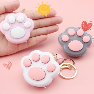 Mini Fidget Toy Lovely Portable Dr&ocirc;le Chat Patte Push Fidget Jeu Porte-Cl&eacute;s Pour Children_Grey - Neuf