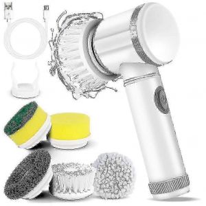 Autolaveuse Électrique Brosse De Nettoyage Électrique Avec 5 Têtes De Brosse Remplaçables Pour Baignoire,Sol,W - Neuf