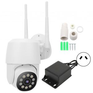 Camera de securite exterieure sans fil Wi-Fi 360 degres, dome panoramique, adaptateur secteur, prise 100 V CA/240 V AU - Neuf