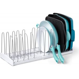 Chenquansarl-Storemore Étagère Extensible Pour Ustensiles De Cuisine, Organ Ur De Couvercle De Casserole Et De Casserole Réglable Pour Placard De Cuisine, 30,5 Cm ¿ 55,9 Cm De Largeur - Neuf