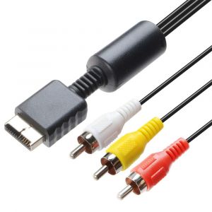 Câble Audio Vidéo Rca - Accessoires De Connexion De Composants De Console De Jeu Câble Av Pour Ps2 Câble À Trois Rangées Playstation - Neuf