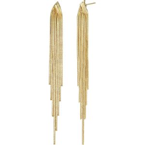Women's Earrings, Gold, Hypoallergenic, Stainless Steel Stud Earrings, Women's Costume Earrings, Long Tassel Jewellery, Woman, Girl, Women's Drop Earrings - Neuf