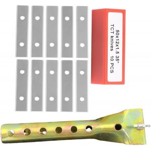 lbgwp60-Lames De Grattoir En Acier Inoxydable, Lames De Grattoir À Peinture, Inserts En Carbure Robuste, Lames Carrées Standard Industrielles, 50 X 12 X 1,5 Mm - Neuf