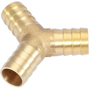 CHECARZHN--NO1-Connecteur Barbelé En Y En Laiton À 3 Voies, Raccord En T En T Pour Jointure Raccord Air Gaz Eau 6/8/10/12/14 / 16Mm(16Mm 1Pcs) - Neuf