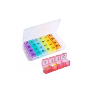 Pilulier Hebdomadaire À 4 Compartiments Pour La Gestion Quotidienne Des Médicaments - Neuf