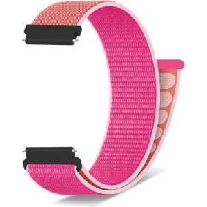 Kal-Bracelet De Montre En Nylon Fabric - 16 Mm, 18 Mm, 19 Mm, 20 Mm, 22 Mm - Fermeture Rapide - R&eacute;glable - Respirant - Pour Homme Et Femme - Neuf