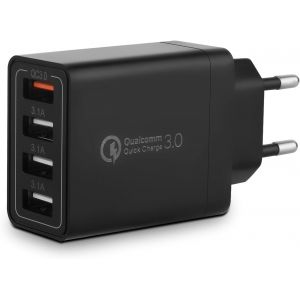 Chargeur Usb Adaptateur De Charge 4 Ports Avec 33w Smart Qc 3.0 Chargeur Rapide Multi Usb A Prise D'alimentation Pour Samsung Galaxy A03 A13 A53 S21 S20 S10 S9 S8 S7 Iphone 12 13 14 Pro X 8 7 6s - Neuf